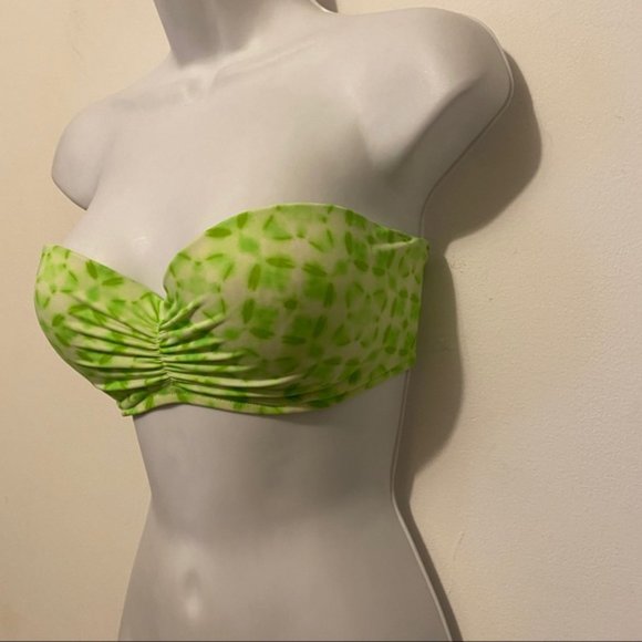 Victoria Secret Strapless green Strappy back Bikini Top size 36C - Picture 8 of 10